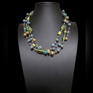 Custom - 18" Handmade Boho Beaded Necklace Lot 3